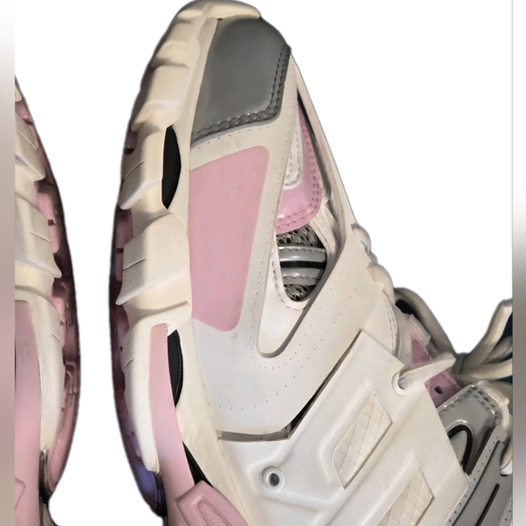 Balenciaga Women's Track Sneakers 'White Pink' Size EU 39 US 8.5 (GUC) - Picture 8 of 15